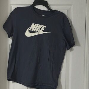 Nike Dark Blue Tee with White Logo
